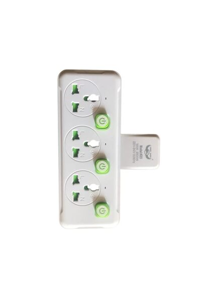 Generic 3-Socket Power Strip with Surge Protection – Compact Outlet Extender ...