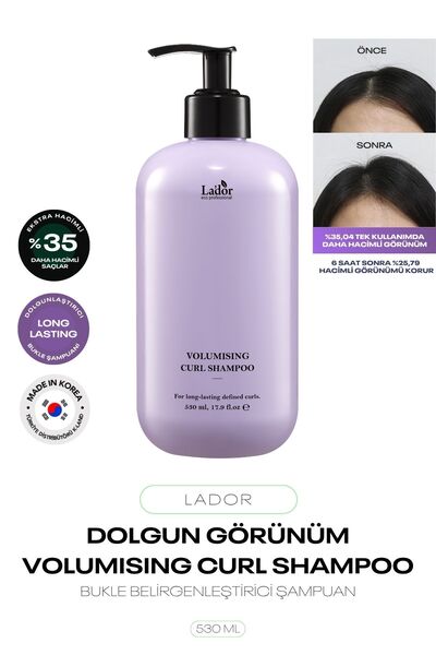 Lador Bukle Belirginleştirici Ve Dolgunlaştırıcı Saç Şampuanı VOLUMISING CURL SHAMPOO