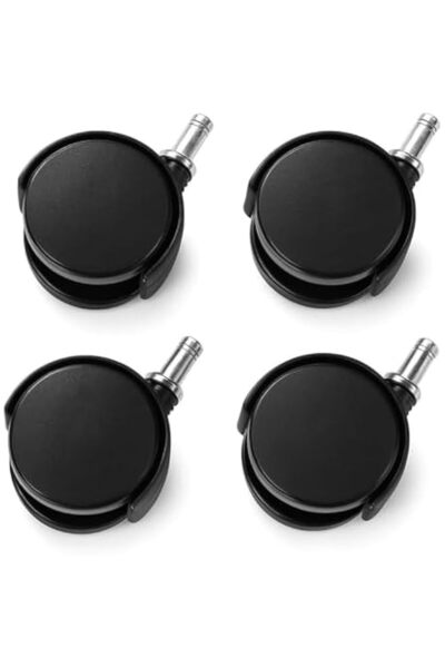 Generic Fitto 2 Inch Caster Wheels Black Pack of 4-2 Inch Swivel Replacement ...
