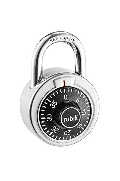 Generic Rubik 3-Dials Combination Padlock, Alloy Steel Security Lock for Door...