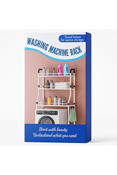 Generic Fitto 3-Tier Washing Machine Storage Shelf Rack, Bathroom Organizer S...