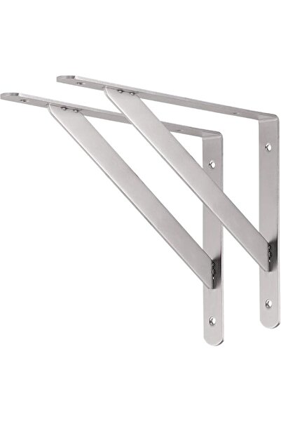 Generic Rubik Shelf Brackets 6 inch - 2pcs Stainless Steel Right Angle Wall B...