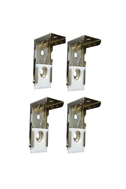 Generic 4 PCS Shades Metal Blinds Mounting Bracket,Heavy Duty Support,for Sha...