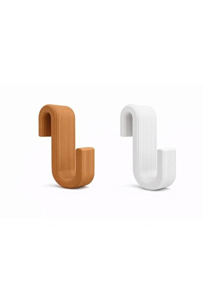 Generic Over Door Hook, Modern Ribbed Design, Towel Hanger, 8cm x 5cm, Availa...