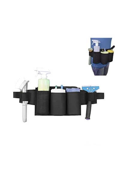 Generic Adjustable Multi-Pocket Cleaning Tool Belt, Oxford Cloth Waist Apron ...