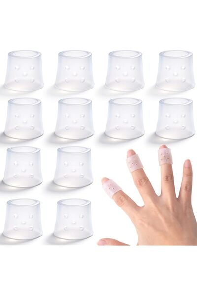 Generic SYOSI 12pcs Silicone Finger Covers, 0.4 x 0.8 Inch Finger Guards for ...