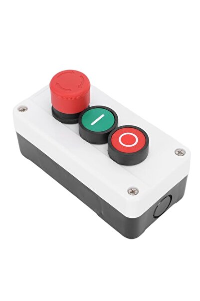Generic Denash Emergency Stop Switch, IP65 Waterproof 10A 1NC1NO Red Mushroom...
