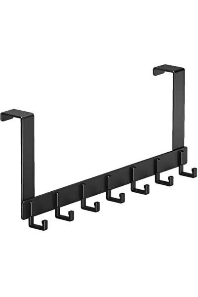 Generic ALMEKAQUZ Over Door Hook Hanger with7 Heavy Duty Aluminum Alloy Hooks...