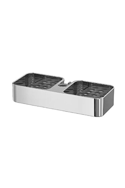 Generic Chrome-Plated Shower Shelf, 25x4 cm – Bathroom Storage Rack, Wall-Mou...