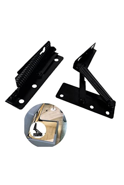 Generic WANLIAN QIAO[2 Pieces] Folding Bed Lifting Hinge 3 Position Angle Mec...