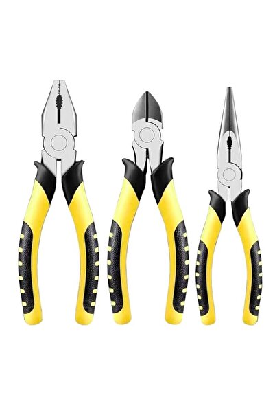 Generic 3PCS Heavy Duty Pliers Set, Professional Steel Alloy Wire Cutting Pli...
