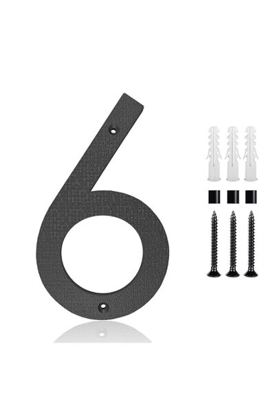 Generic 8-Inch Modern Floating House Number, Suitable For Outdoor Use, Black,...