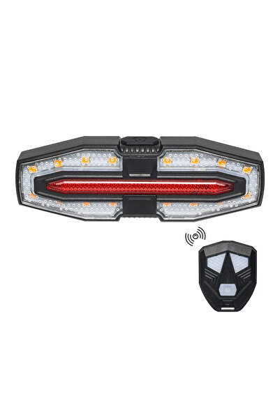 Choice1 Battery USB Rechargeable Bike Taillight Turn Signal Brake Warning Lig...