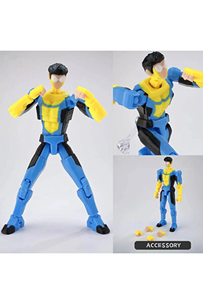 Choice24 Goggles Invincible Mark Lucky 13 Multi Movable Action Figure Diy Ass...
