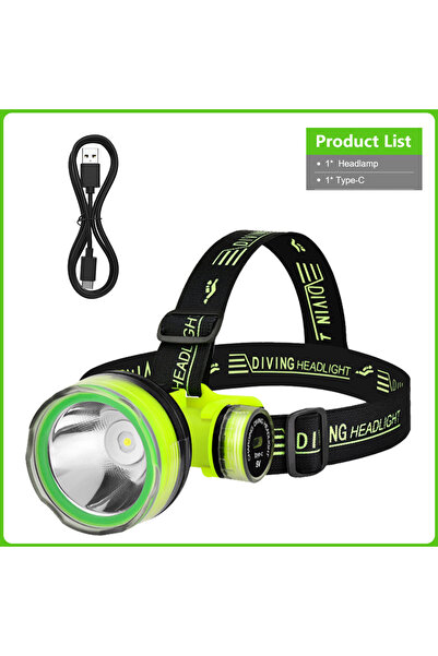 Choice1 Only the headlight NEW 8800000000LM LED Scuba Diving Headlamp IPX8 Wa...