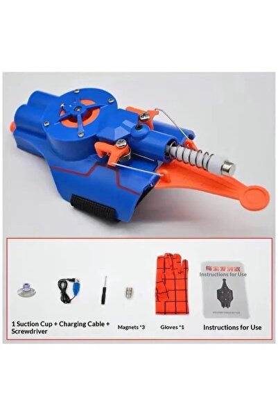 Choice Bandai Blue Electric Auto Retractable Spider Web Shooter Wrist Mounted...