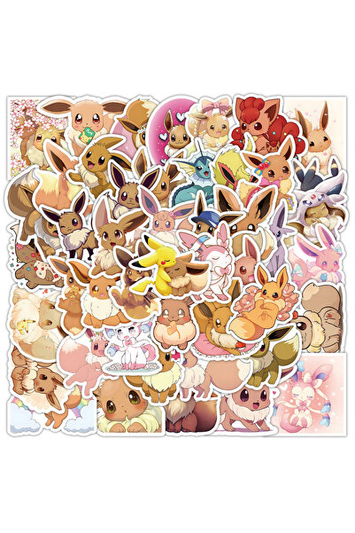 choice2 50PCS 10/30/50pcs Pokemon Elf Eevee Cartoon Stickers Anime Decals DIY...