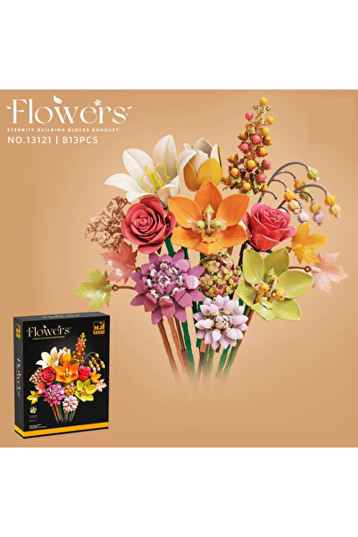 Choice 813pcs with box Ceremony Flowers Building Blocks Set Botanical Collect...