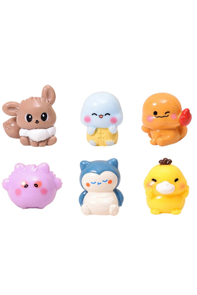 Choice Bandai Q.6-poke-2B 6pcs/set 12 Types Pokemon Pikachu Anime Figures Cut...