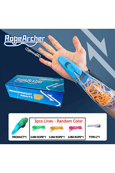 Choice1 Bandai Blue Electric Spider Web Launcher Glow In Dark Retractable Lum...