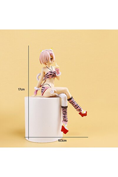 Choice Bandai 1pcs New Anime Figure Pajamas Leopard Bikini Sitting Posture Gi...