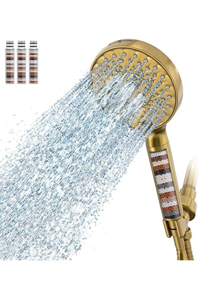 SR SUN RISE Handheld Shower Head with Water Filter, High Pressure 9 Spray Mod...