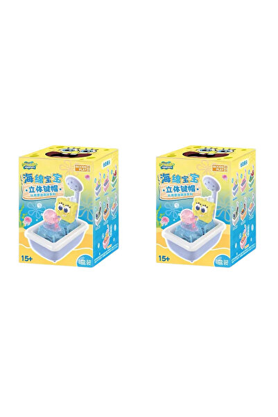 Choice1 random2pcs Genuine Spongebob Keycap Merchandise, Movie-Themed Plush F...