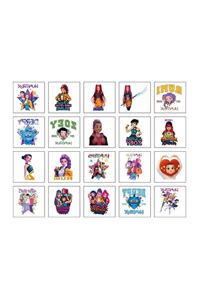 Choice1 Bandai C 20pcs/set Cartoon Kpob Damon Hunters Rumi Kang Temporary Tat...