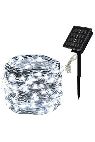 Choice1 7m White 1 Set Solar Light String - Outdoor Waterproof 8-Mode Copper ...