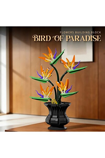 Choice5 nobox 451PCS Creative Hibiscus Plum Blossom Bouquet Potted Building B...