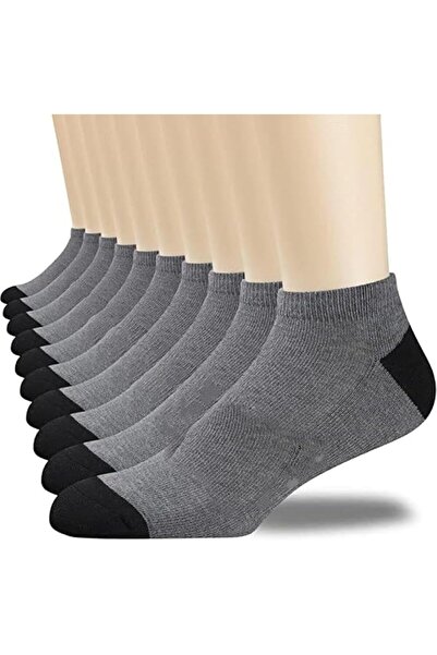 GENERAL Men's Athletic Ankle Socks 10 Pairs, Breathable Cotton Cushioned Low ...