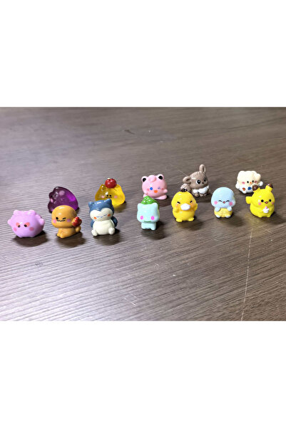 Choice Bandai opp bag 12pcs 12 Piece Kawaii mini cartoon Ornament Set, Cute Y...
