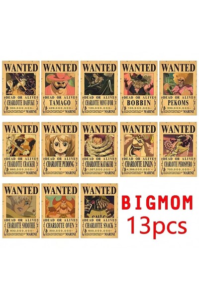 Choice6 Bandai 28.5 x 19cm s-BIG Mom set 28.5 x 19Cm Anime One Piece Luffy Wa...