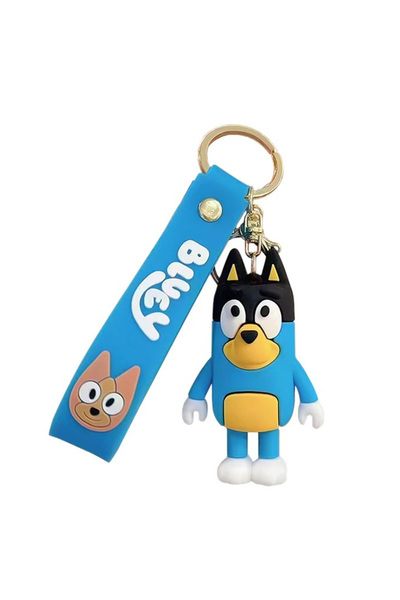 choice2 1pcs Cartoon Bluey Family Doll Creative Car Chain Keychain Bag Pendan...
