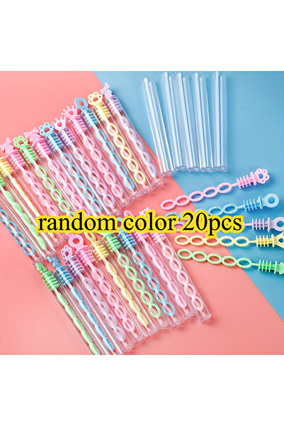 Choice1 random color 20pcs 10/20/30pcs Colorful Bubble Bottles Wand Tube Bubb...
