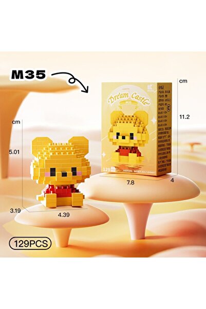Choice5 M35 Disney Winnie the Pooh high building blocks Kawaii mini desktop o...
