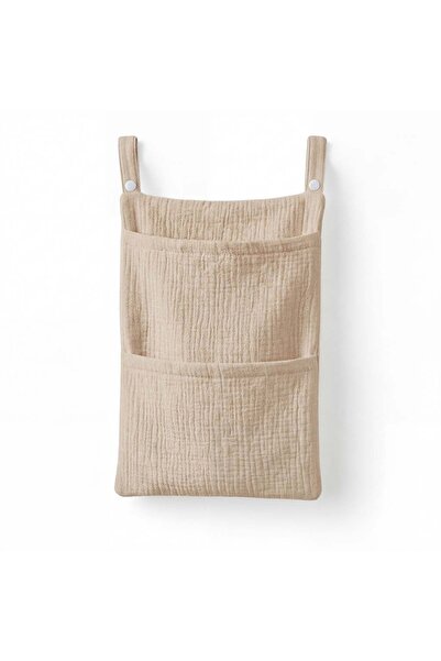 Choice5 qianka Baby Crib Organizer Hanging Storage Bag Muslin Cotton Gauze Di...
