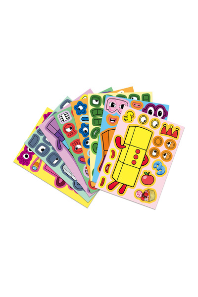 choice2 8-Pack 8-Pack Digital Building Make a Face Puzzle Stickers Notebook D...