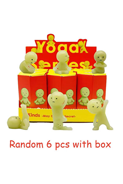 Choice10 Random 6 pcs Mini Figure Cute Noctilucent Doll Cartoon Toy Desktop O...