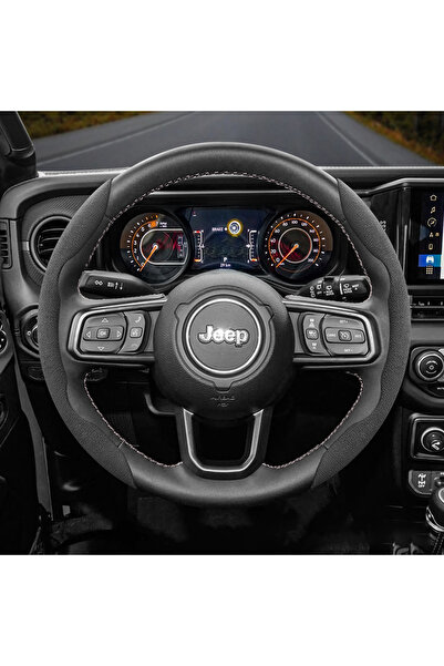 Choice7 Black 2-Piece Set Suitable for Jeep Anti-Slip Buckle Segmented Suede ...