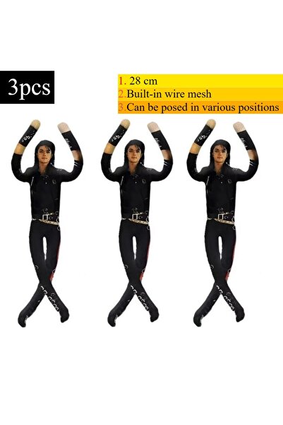 Choice One Size 3cp Anime Michael Jackson Cosplay Prop Doll Plush Stuffed Fig...