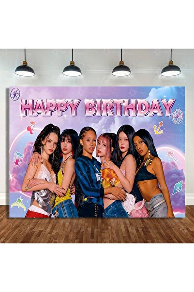 Choice5 Backdrop-120x80cm New Katseye Birthday Decoration Superstar Party Fav...