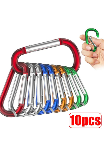 Choice Multicolor - 10pcs Carabiner Keychain D-ring Buckle Spring Carabiner S...