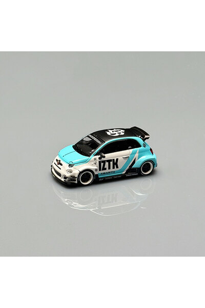 Choice1 Blue and white MGT 1/64 LB-WORKS X Abas Works ABARTH 595 Alloy Diecas...