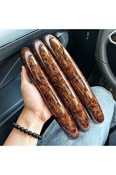 Choice 3PCS Brown 3PCS Car Steering Wheel Booster Covers, Micro Fiber Leather...