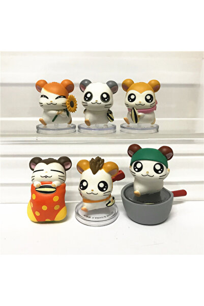 Choice Bandai about 2-4.5cm No Box 6pcs/set Hamtaro Hamster Cute and Adorable...