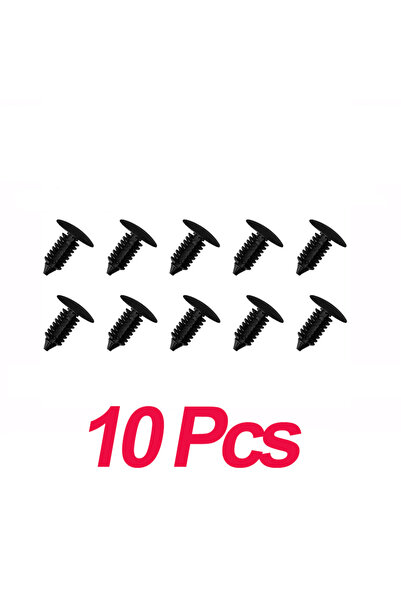 Choice 10pcs Car Fastener Clips 8mm Car Fastening Clips Auto Fender Bumper Sh...