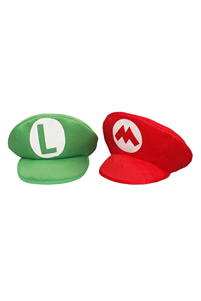 Choice Bandai 2pcs Adults Game Super Luigi Bors Cosplay Hats Funny Red Green ...