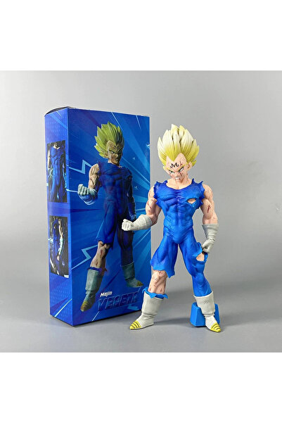 Choice Bandai about 20cm New Dragon Ball Super Majin Vegeta Figure 4 Heads Wi...