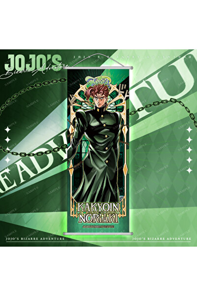 Choice6 Bandai Hanging painting.G JoJo's Bizarre Adventure Wall Scroll Cartoo...